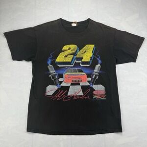 Vintage Jeff Gordon #24 DuPont Racing NASCAR T-Shirt Nutmeg Mills L